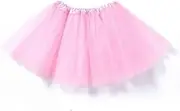 [METEMEI] Girl Tutu Skirt 3 Layers Tulle Petticoat Fluffy Princess Ballet Dress Up for Little & Big Girls for Dance Party Costume