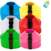 Set of 25 Mini Training Cones with Carry Strap - Essential for Sports Practice