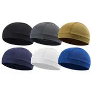 Breathable Skull Cap Sports Helmet Liner Running Cycling Beanies Sweat - 2pcs