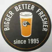 BIGGER BETTER FRESHER Beer COASTER Mat Big Horn Brewing, Englewood COLORADO 2015