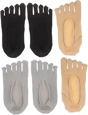 [VALICLUD] Visible Toe Socks Toe Separator Socks Women's Low Cut Socks Women Socks Toe Separated