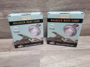 2) 4 Packs 50W UVA UVB Reptile Light Bulbs Heat Lamp Bulbs for Reptiles 8 Total