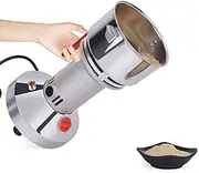 300G Electric Grain Grinder Mill Herb Grinder Stainless Steel Flour Powder Machine High Speed Spice Pepper Mill Grinder Powder Machine for Various Cereal Muesli Peanut Soybeans for Home