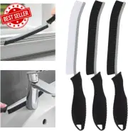 Crevice Cleaning Brush 3pcs Hard Bristle for Grout Kitchen Bathroom Window Gaps