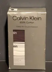 Calvin Klein Men's Underwear 100% Cotton Briefs Slip 5 Pack Multicolor - Size S