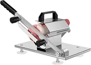 Manual Frozen Meat Slicer, Upgraded Labor Saving Stainless Steel Beef Slicer Machine with Ergonomic Handle, Adjustable Thickness Meat Guillotine for Frozen Mutton, Pork