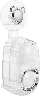 ELAYARD Automatic Toothpaste Squeezer Toothpaste Wall Mount Toothbrush Holder Toothpaste Dispenser Wall Holder Toothpaste Wall Organizer Plastic Transparent