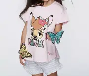 NEW PETER ALEXANDER PJ SET DISNEY BAMBI TOP & SHORTS JNR GIRLS SIZE 6