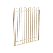 ProtectorAl 800 - 1200 x 1500mm Primrose Aluminium Pool Gate Loop Top With Mid Rail