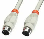 LINDY 33265PS2Connection Cable 6pin Mini Din Male 1m, black