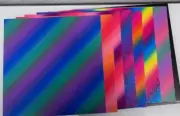 Rainbow Glitter Permanent Vinyl Sheets Bundle 7 Pcs 12x12