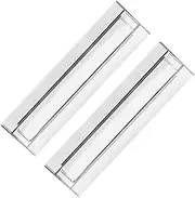 HOODANCOS 2Pcs Home Drawer Separator Transparent Drawer Divider Boards for Kitchen and Household Organization Space Saving Storage for Easy Sorting and Tidying