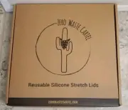 Zero Waste Cartel 6 Pack Various Sizes Silicone Stretch Lids NEW With Box
