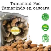Organic Unprocessed Tamarind Pods 2 Lb - Tamarindo - Tamarindo en cascara