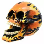 Hot Rod Biker Hell Spawn Inferno Flame Skull Figurine Cool Collectible Sculpture