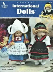 International Dolls Annie's Attic Crochet Pattern Booklet 5 Patterns Included