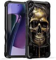 [EFGWSDER] for Galaxy A14 5G Case,[Dual Layer][10 FT Military Grade Drop Protection] [Non-Slip] Heavy Duty Shockproof Case for Samsung Galaxy A14 5G 6.6" 2023,Funny Skull