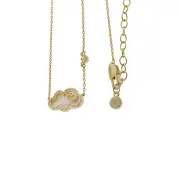 Emporio Armani Gold Plated Brass Sentimental Pendant With Chain