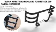 "BLACK AIRFLY ENGINE GUARD" FIT FOR ROYAL ENFIELD METEOR 350