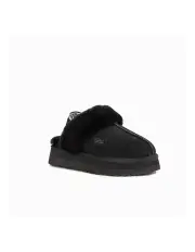 [Ozwear Ugg] Platform Elastic Back Strap Slipper in Black