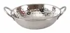 Hammered Stainless Steel Handmade Kadai Wok Bowl, Serveware Tableware, 675 ML