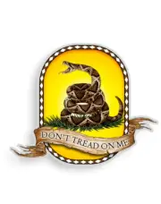 Don't Tread On Me Decal High Quality Reflective