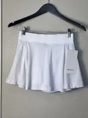 NWT$98 Lululemon Swiftly Tech HR Skirt Tennis - WHITE - Size 4