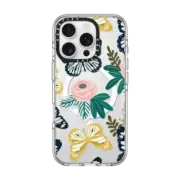 iPhone 16 Pro Clear Case MagSafe Compatible Butterfly Garden