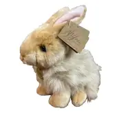 Miyoni by Aurora Tan Angora Bunny Rabbit Easter Plush Stuffed 10" REALISTIC NWT