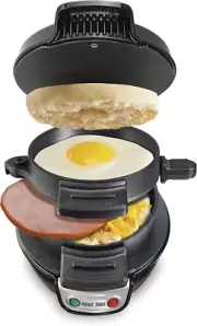 Sandwich Maker With Egg Cooker Ring For English Muffins Croissants Mini Waffles