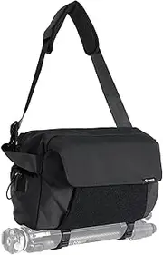 [ULANZI] BP11 8L Camera Sling Bag with Tripod Holder for Men Women, Lightweight Splash-Proof DSLR/Mirrorless Anti-Theft Crossbody Bag for Travel Hiking Photography Customizable Front Pocket Camera Bag