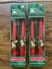 Vintage Kmart Trim A Home 10” Taper Candles. Holly And Bell Design, New In Boxes