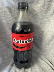 Share a Coke with Zachariah 2025 Personalized Gift Coca~Cola Bottle 20oz Zero
