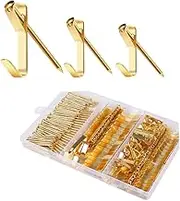 184 Pieces Picture Hanging Set,20lb, 30lb, and 50lb Picture Hooks for Picture Frame Fixing，Picture Photo Frame Hanging Hooks with Nails