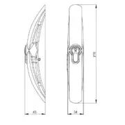 Handle Model Shell With Security Cylinder And Master Keys 6318