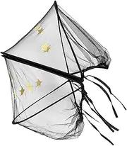 Toyvian Stroller Mosquito Net Portable Lightweight Bug Netting Breathable and Easy to Install Fit for Strollers Cute Embroidered Design for Outdoor Use