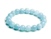 Soothing Bracelet - Natural Aquamarine bracelet - Bring Positive Energy -