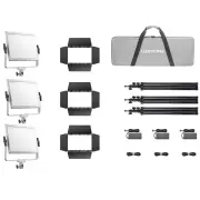 GODOX LITEMONS LP400R 3 LIGHT 36W RGB LED PANEL KI