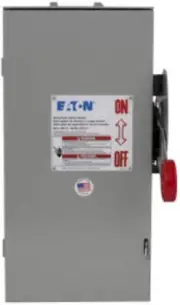 DH322FRK Cutler Hammer DH Series Disconnect 240V 60A Fusible Switch