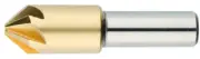 1/4" TIN Cobalt Countersink 6 Flute 82 Degree ChatterLess Made In USA MCT 25687