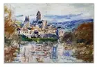 Canvas Village of Vetheuil by Claude Monet Prints Wrapped Gallery Wall Art | ...