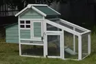 YES4PETS Green Small Chicken coop with nesting box for 2 Chickens / Rabbit Hutch