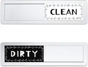 Dishwasher Magnet Clean Dirty Sign, Sliver Universal Dish Washer Indicator Refrigerator Magnet, Super Strong Magnet with Back Glue for Kitchen Organization
