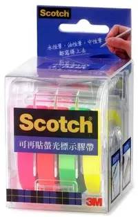 在飛比找樂天市場購物網優惠-【文具通】3M Scotch 可再貼 螢光 標示 膠帶 81