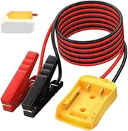 1.8M Adapter for Dewalt with 6FT Jumper Cable Clamp Battery Jumper Starter, Use for Start Riding Mower and Car Jump Starting(No Battery)
