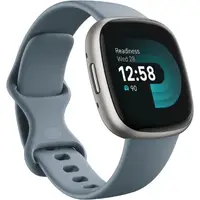 在飛比找友和YOHO優惠-Fitbit Versa 4 智能運動手錶 瀑布藍/白金色鋁