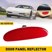 For 1997 -2004 Corvette Front Left/Right Door Reflector Light Panel Cap Red Lens (for: Chevrolet)