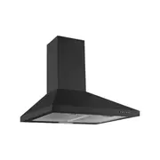 Bellini 60cm Black Slimline Canopy Rangehood