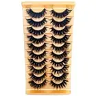 10 Pairs False Eyelashes Lashes Curly False Eyelashes Wispy False Eyelashes