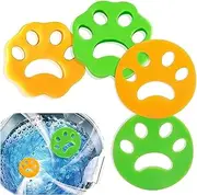 4 Pcs Pet Hair Remover for Laundry, Lint Catcher for Bedding Clothes Sofa Cover, Reusable Dog Cat Lint Remover Pet Hair Catcher Fur Remover Lint Remover for Washing Machine and Dryer